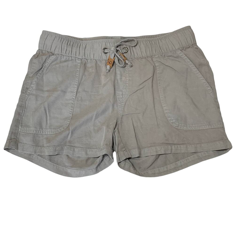 10 Gray Elastic Band Shorts Medium